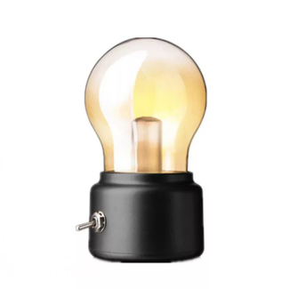 Retro Night Light - Portable Light Bulb Shaped Decor Lamp with USB Power Price in Pakistan | LAPTAB