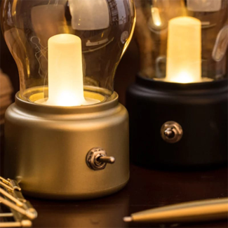 Retro Night Light - Portable Light Bulb Shaped Decor Lamp with USB Power Price in Pakistan | LAPTAB