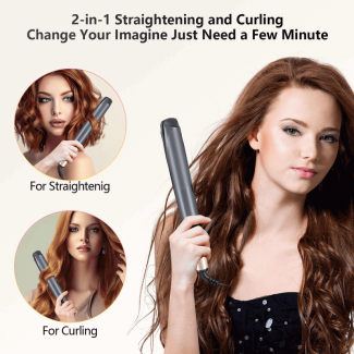 2 In 1 Twisted Hair Straightener and Curler Iron with Fast Heating Technology Price in Pakistan | LAPTAB