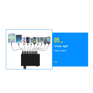 USB Hub 10-Port Quick Charge USB Charger Station with Switch Button, Black Price in Pakistan | LAPTAB