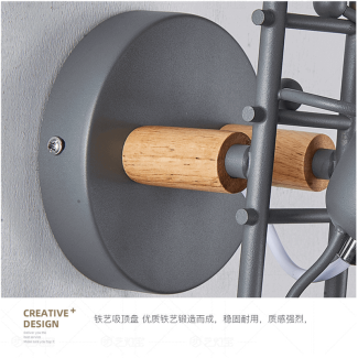 Little Man Black Iron Bulb Holder for LED Lights, 12cm x 28cm x 17cm Price in Pakistan | LAPTAB