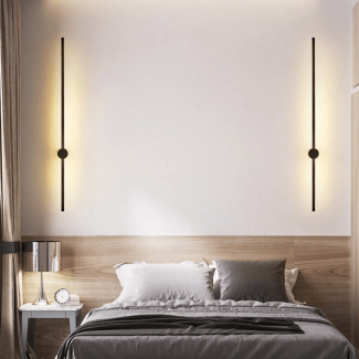 Modern Pointer Wall Lamp 93 cm - Black Aluminum with Warm Light Option Price in Pakistan | LAPTAB