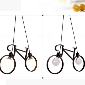 Bicycle Shaped Bulb Holder - Modern Metal Pendant Light for Home & Bar Price in Pakistan | LAPTAB