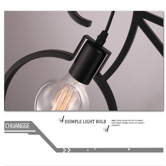 Bicycle Shaped Bulb Holder - Modern Metal Pendant Light for Home & Bar Price in Pakistan | LAPTAB