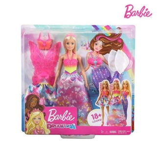 Barbie Dress Up Gift Set with Doll, Skirt, Crown, and Shoes for Ages 3-7 Price in Pakistan | LAPTAB