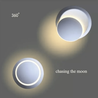 Modern Rotatable LED Wall Light, 5W Aluminum, 3500K, 5.5
