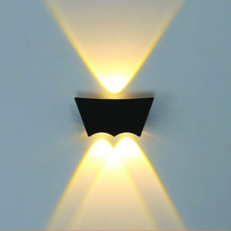 2 in 1 Up Down Black Bat Shaped Wall Lamp, Waterproof Aluminum Design Price in Pakistan | LAPTAB
