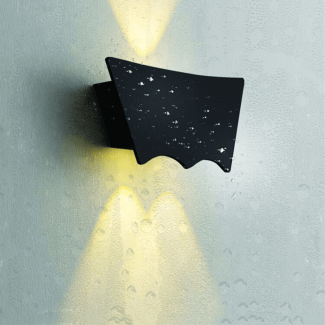 2 in 1 Up Down Black Bat Shaped Wall Lamp, Waterproof Aluminum Design Price in Pakistan | LAPTAB