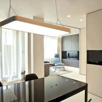 Wood Grain Pendant Light