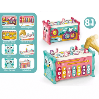 8 In 1 Educational Activity Box with Xylophone and Hammer for Kids Price in Pakistan | LAPTAB