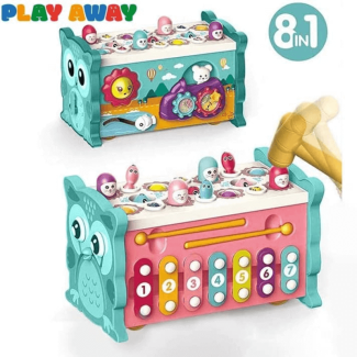 8 In 1 Educational Activity Box with Xylophone and Hammer for Kids Price in Pakistan | LAPTAB