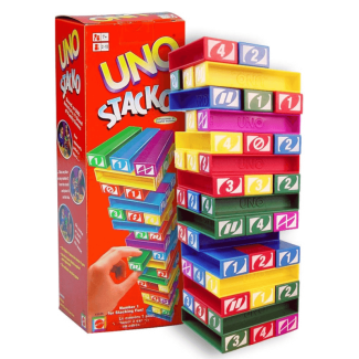 UNO Stacko Game with 45 Color Stacking Blocks for Ages 7 and Up Price in Pakistan | LAPTAB