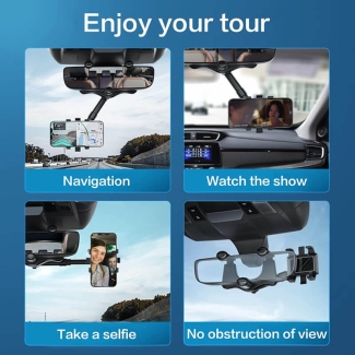 Universal 360 Car Rearview Mirror Phone Holder for Safe Driving Price in Pakistan | LAPTAB