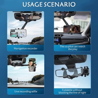 Universal 360 Car Rearview Mirror Phone Holder for Safe Driving Price in Pakistan | LAPTAB