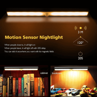Motion Sensor Chargeable LED Light - 12cm, 4 Adjustable Modes