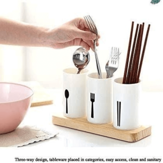 Stylish Self Draining Tableware Holder with Oak Base and Anti-Slip Design Price in Pakistan | LAPTAB