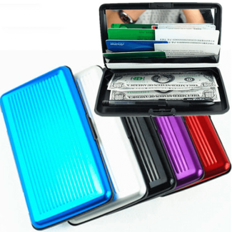 Ultra Slim Aluma Wallet Card Holder - Water Resistant, 6 Pocket Design Price in Pakistan | LAPTAB