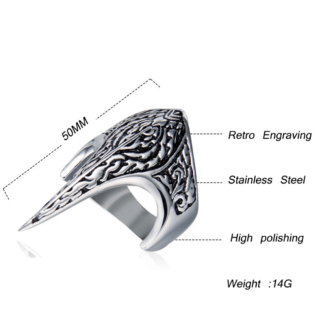 Vintage Men Ertugrul Thumb Ring - Premium Stainless Steel, Multiple Sizes Price in Pakistan | LAPTAB