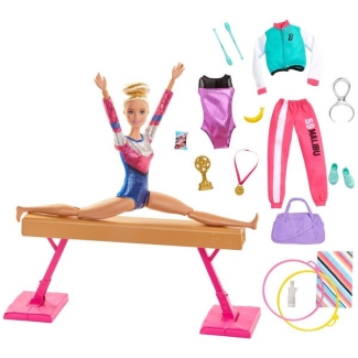 Barbie Gymnastics Playset for Kids - Multicolor, 7 x 38.1 x 29 cm Price in Pakistan | LAPTAB