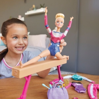 Barbie Gymnastics Playset for Kids - Multicolor, 7 x 38.1 x 29 cm Price in Pakistan | LAPTAB