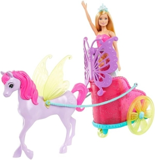 Barbie Dreamtopia Princess Doll with Fantasy Horse and Chariot Set Price in Pakistan | LAPTAB