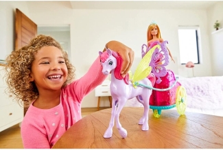 Barbie Dreamtopia Princess Doll with Fantasy Horse and Chariot Set Price in Pakistan | LAPTAB