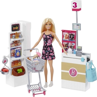 BRB Barbie Supermarket Playset with 25+ Pieces and Barbie Doll Price in Pakistan | LAPTAB