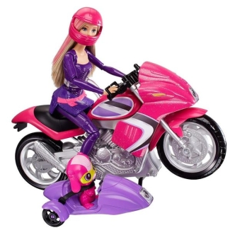 Barbie Doll Spy Squad Motorcycle Toy Vehicle, Various Colors, 35.6 cm