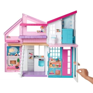 Barbie Malibu House Playset for Dolls, Dimensions 35.98 x 16.5 x 27.01 inches
