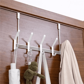 Durable No Punching Door Hanger with 10 Hooks for Easy Organization