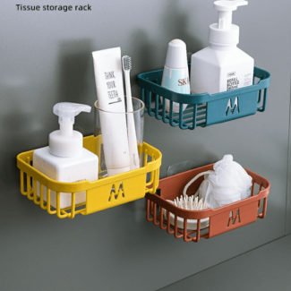 Self Adhesive Mini Wall Shelf for Cosmetics and Bathroom Accessories Price in Pakistan | LAPTAB