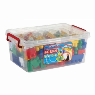 DEDE TOYS BRIO BLOCK IN A CASE - 72 PCS Plastic Building Blocks for Kids