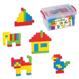 DeDe Smart Blocks Set - 80 Pcs, Maxi TIKTAK 62 Pcs, TIKTAK 250 Pcs