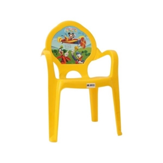Dede Mickey Mouse Kids Chair in Yellow for Toddlers and Children