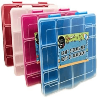 Transparent Craft Storage Box with Adjustable Compartments and Airtight Lock Price in Pakistan | LAPTAB