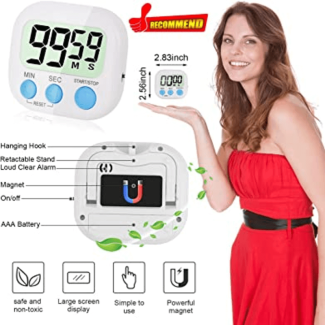2-Piece Multi-Function Electronic Timer with Large LCD Display Price in Pakistan | LAPTAB