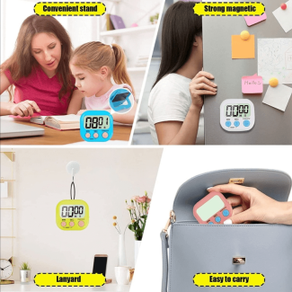 2-Piece Multi-Function Electronic Timer with Large LCD Display Price in Pakistan | LAPTAB