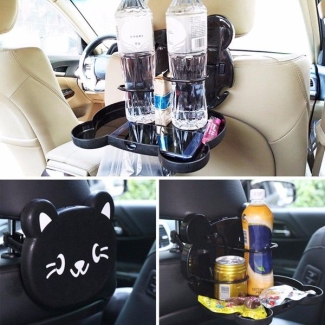 Cute Cartoon Folding Car Back Seat Table Tray with Cup Holders Price in Pakistan | LAPTAB