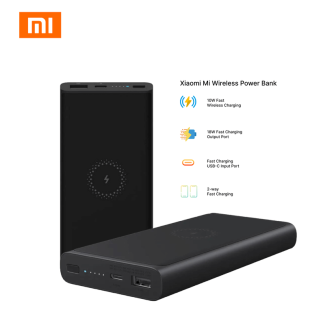 Mi Wireless Power Bank 10000mAh 10W Qi Fast Charging Type C - Black Price in Pakistan | LAPTAB
