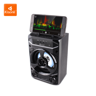 Kisonli KK-02 Wireless Bluetooth Speaker with Phone Holder and Radio Price in Pakistan | LAPTAB