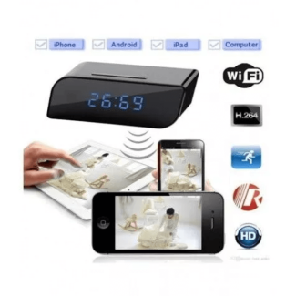 Hidden Camera T3 WiFi Table Clock with HD 1080P Video and Audio Price in Pakistan | LAPTAB
