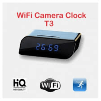 Hidden Camera T3 WiFi Table Clock with HD 1080P Video and Audio Price in Pakistan | LAPTAB