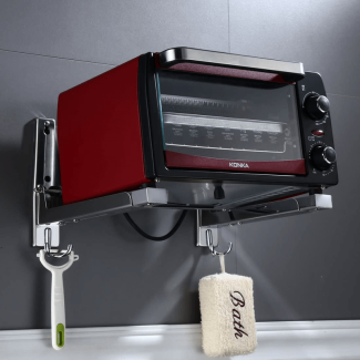 Foldable Wall Mounted Stainless Steel Frame Microwave Oven