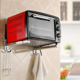 Foldable Wall Mounted Stainless Steel Frame for Microwave Oven Price in Pakistan | LAPTAB