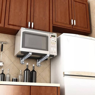 Foldable Wall Mounted Stainless Steel Frame for Microwave Oven Price in Pakistan | LAPTAB