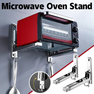 Foldable Wall Mounted Stainless Steel Frame for Microwave Oven Price in Pakistan | LAPTAB