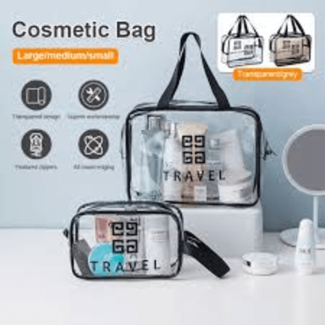Dream Travel Small Transparent Cosmetic Pouch for Toiletries and Makeup Price in Pakistan | LAPTAB