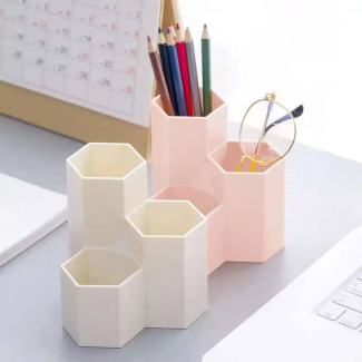 3-Compartment Table Organizer for Cosmetics and Desk Items Price in Pakistan | LAPTAB