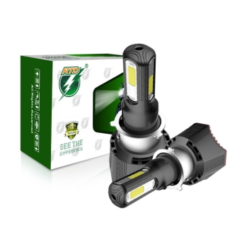 Motorcycle LED Headlight 40W 4400LM RTD M02H - Universal Fit, Low Energy