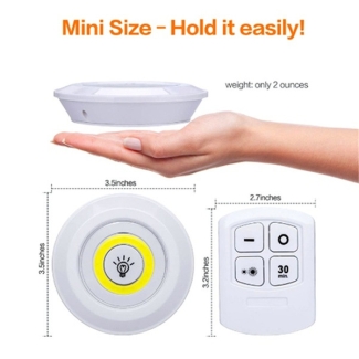 3pcs Wireless LED Night Light with Remote Control and Adjustable Brightness Price in Pakistan | LAPTAB